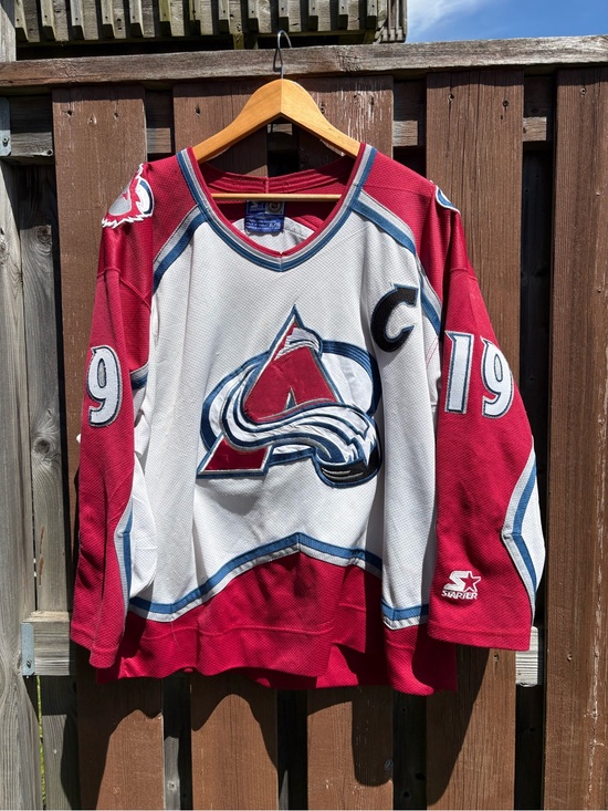 STARTER Other - Colorado Avalanche Starter Vintage Hockey Jersey Joe Sakic Sewn XL Jersey